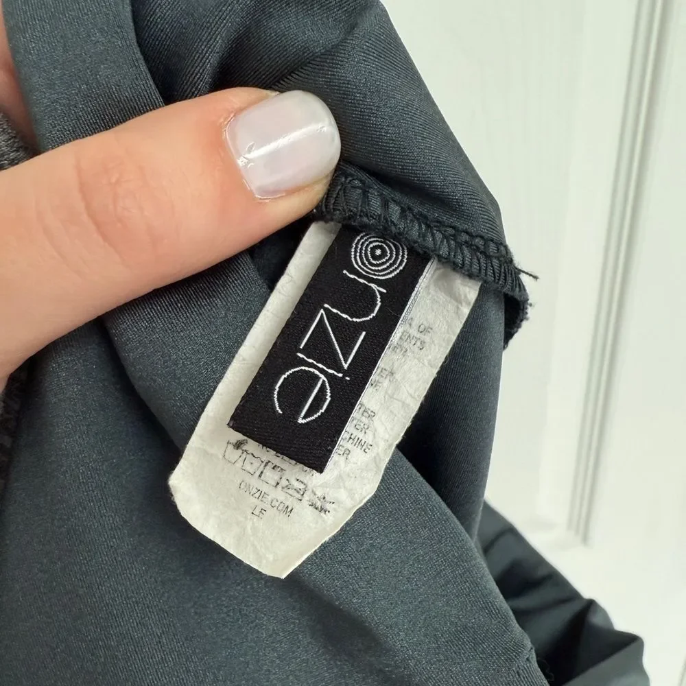 TONAL Onzie 7/8ths Athletic Legging Blue Metallic Women’s Size S